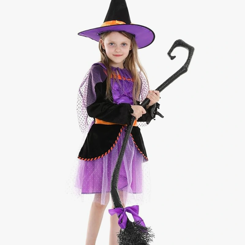 Costume de sorcière classique pour enfants, Halloween Trick or Treat